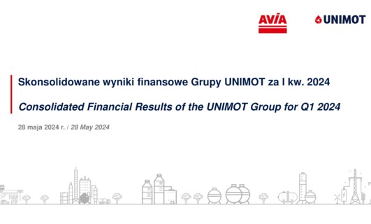 Szacunkowe wyniki finansowe UNIMOT za rok 2018 lepsze od prognoz. Przychody i EBITDA skorygowana za IV kwartał 2018 r. na rekordowym poziomie